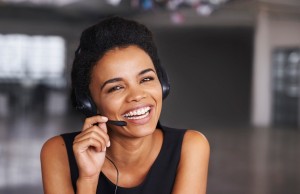 Call Center Services Provider with Headset